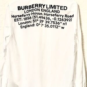Worn 1 time professionally cleaned Burberry shirt